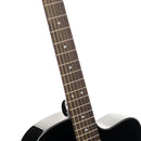 Cort L60CE Cutaway Electro Acousic Guitar - Solid Spruce Top - Black