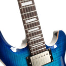 Cort M600 Electric Guitar in Blue Burst