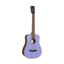 Cort Standard AD Mini Travel Acoustic Guitar in Open Pore Lavender with Gig Bag