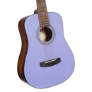 Cort Standard AD Mini Travel Acoustic Guitar in Open Pore Lavender with Gig Bag