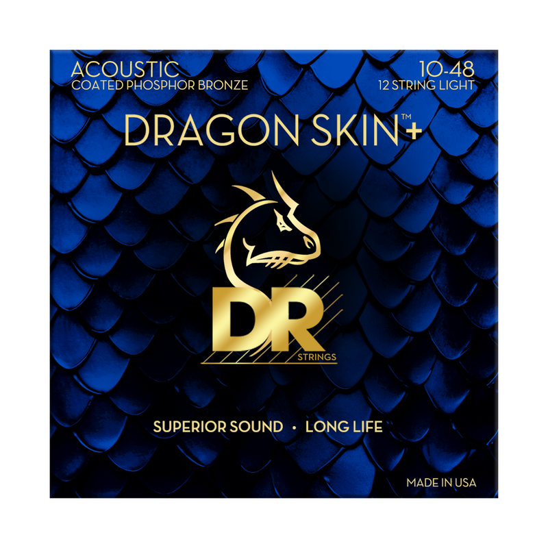 DR Dragon Skin+ Coated Phosphor Bronze Acoustic String Set