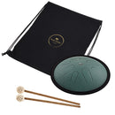 Meinl Sonic Energy 10" Compact Steel Tongue Drum, B Minor, 8 Notes, 432 Hz, Dark Green