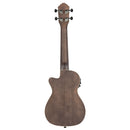 Ortega Earth Series Concert Preamp Ukulele 4 String - Okoume Coal Black
