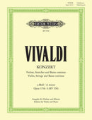 Vivaldi, Concerto in A Minor Op.3 No. 6 RV 356, For Violin and Piano