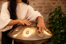 (Ex-Display) MEINL Sonic Energy Sensory Handpan Stainless Steel D Kurd 9 Notes 440 Hz - Vintage Gold