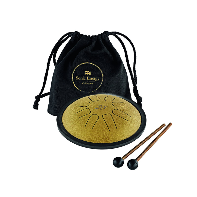 MEINL Sonic Energy Small Steel Tongue Drum - Gold C Minor (8 notes)