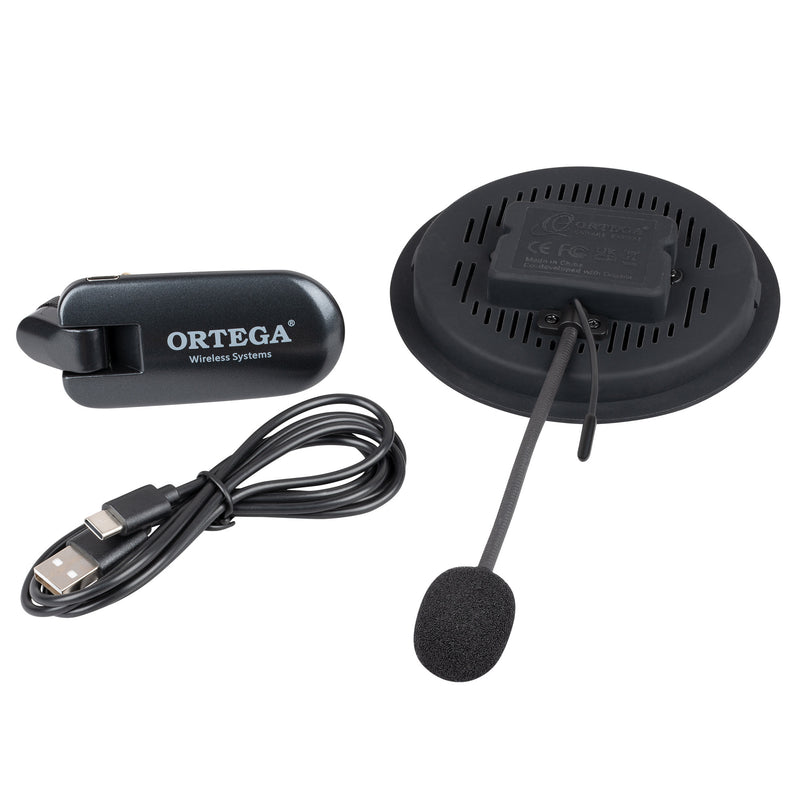 ORTEGA Wireless Soundhole Pickup System for Acoustic Guitars - 100 mm Diameter