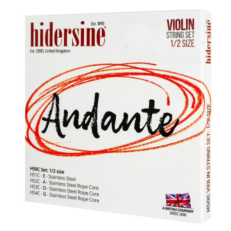 Hidersine Andante Violin Strings (Set)