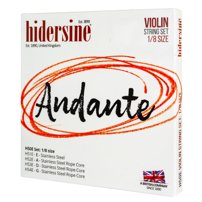 Hidersine Andante Violin Strings (Set)