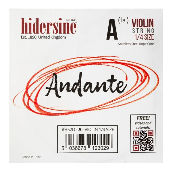 Hidersine Andante Violin Strings (Single)