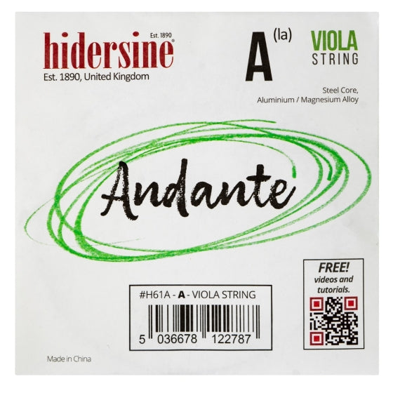 Hidersine Andante Viola Strings (Single)