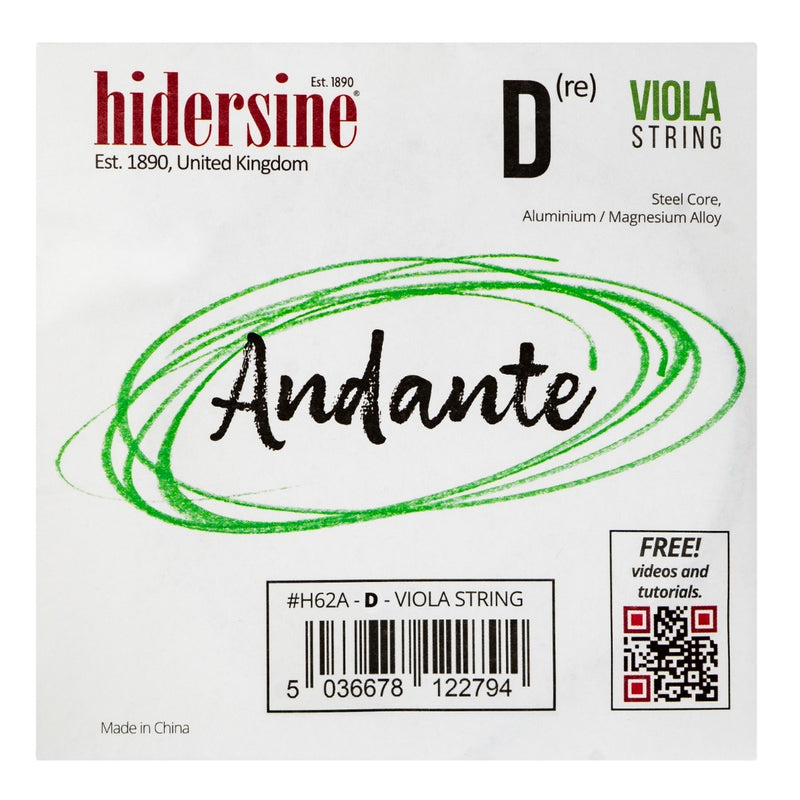 Hidersine Andante Viola Strings (Single)