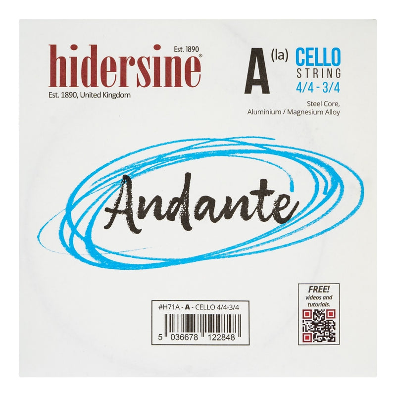 Hidersine Andante Cello Strings (Single)