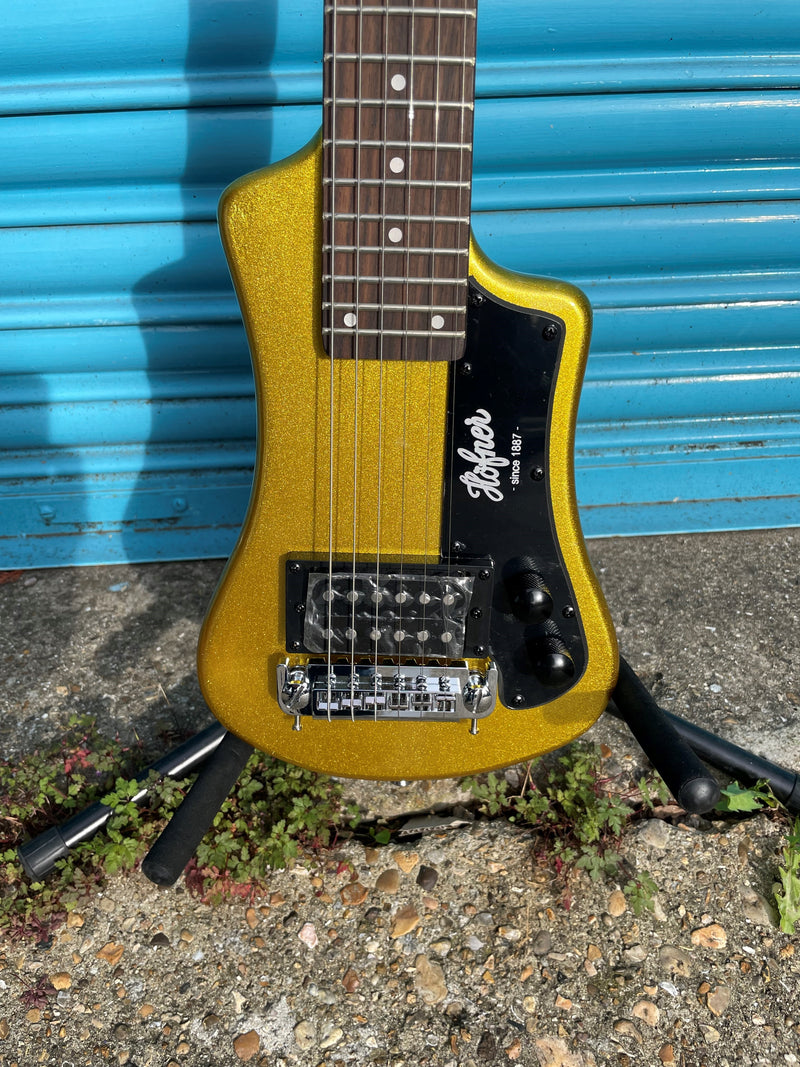 Hofner Shorty Gold Top Electric Guitar