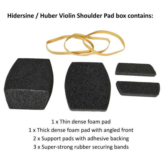 Huber Violin Shoulder Pad Set - 1/8 to Full Size Violin and Viola