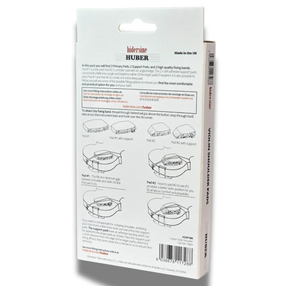 Huber Violin Shoulder Pad Set - 1/8 to Full Size Violin and Viola