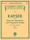 Kayser Op.20 Elementary and Progressive Studies for the Violin (Svecenski) Shirmer Edition