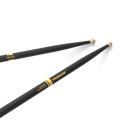Promark Rebound ActiveGrip Hickory Drumstick - 5AB (Wood Tip) - Black