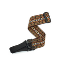 D'Addario Woven Banjo Strap with Clips - Hootenanny Yellow & Brown
