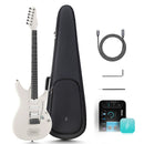 Enya Nova Go Inspire Electric Smart Guitar in Ivory With Gig Bag and Accessories