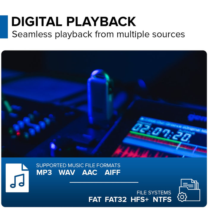 Gemini MDJ-500 Professional DJ Media Player - Compact Mobile