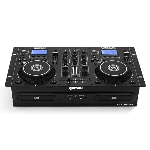 Gemini CDM-4000BT Dual CD USB DJ Player with Bluetooth Streaming