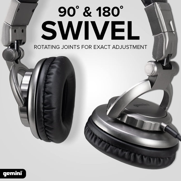 Gemini DJX-500 Professional DJ Headphones - Soft Ear Pads