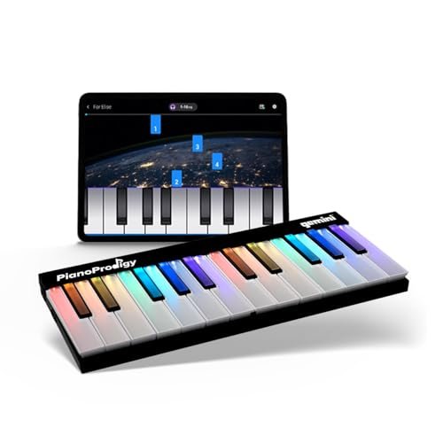 Gemini Sound GPP-101 PianoProdigy 24-Key Smart MIDI Keyboard - Wireless Learning Piano