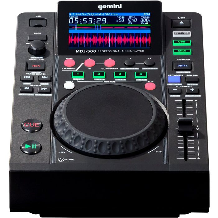 Gemini MDJ-500 Professional DJ Media Player - Compact Mobile