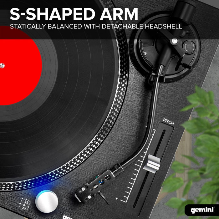 Gemini TT-1200 Professional Belt Drive Turntable with USB