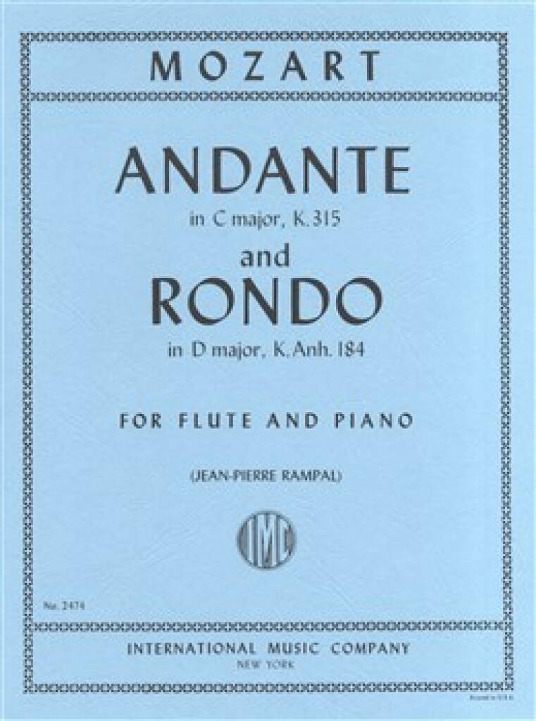 Mozart - Andante in C Major K.315 and Rondo in D Major K.Anh.184