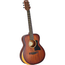 Adam Black O-2 Travel Guitar with Armrest Bevel - Vintage Satin Burst, Inc. Gig Bag