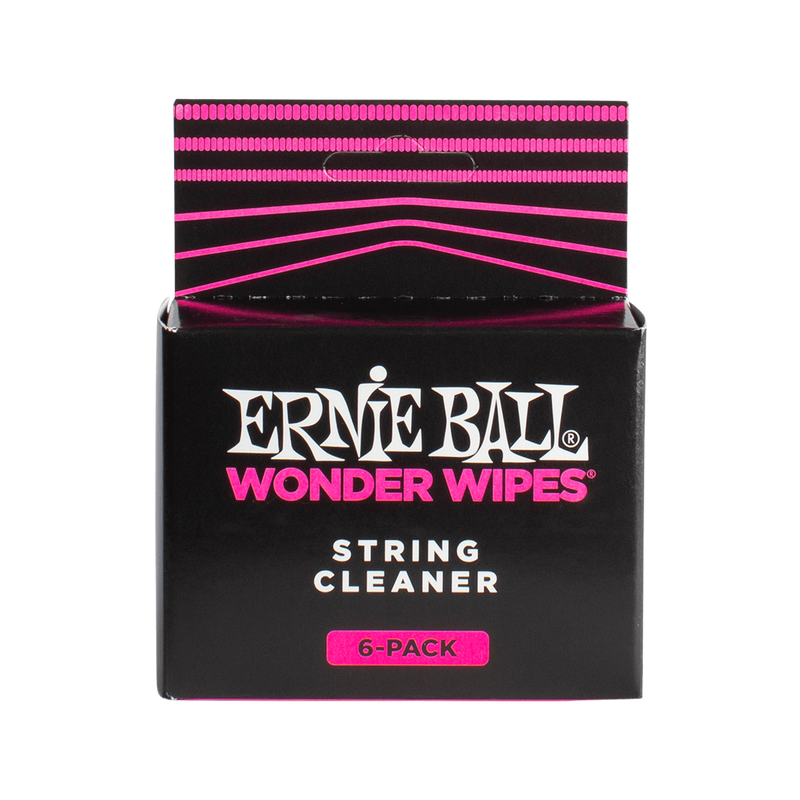 Ernie Ball Wonder Wipes String Cleaner (6-Pack)