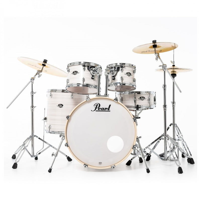 Pearl Export Slipstream White 5 piece drum Kit including Sabian SBR cymbals (22", 10", 12", 16", 14" snare)