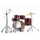 Pearl Export Black Cherry Glitter 5 Piece Drum Kit including Sabian SBR Cymbals (20", 10", 12", 14", 14" snare)