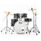 Pearl Export Graphite Silver Twist Special Edition 6 Piece Bundle Drum Kit  (20" Kick, 10", 12", 14", 16" Toms, 14" Snare)