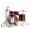 Pearl Export Black Cherry Glitter 5 Piece Drum Kit including Sabian SBR Cymbals (22", 10", 12", 16", 14" snare)