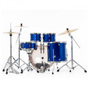 Pearl Export High Voltage Blue 5 Piece Drum Kit including PX Cymbals (22", 10", 12", 16", 14" Snare)