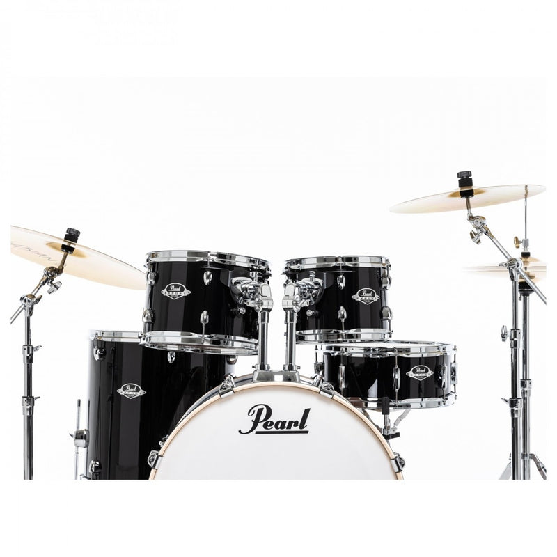 Pearl Export Jet Black 5 Piece Drum Kit including Sabian SBR Cymbals (22", 10", 12", 16", 14" snare)