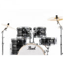 Pearl Export Graphite Silver Twist 5 Piece Drum Kit including Sabian SBR Cymbals (20", 10", 12", 14", 14" snare)