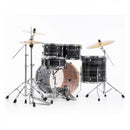 Pearl Export Graphite Silver Twist 5 Piece Drum Kit including Sabian SBR Cymbals (22", 10", 12", 16", 14" snare)