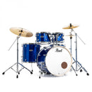 Pearl Export High Voltage Blue 5 Piece Drum Kit including PX Cymbals (22", 10", 12", 16", 14" Snare)