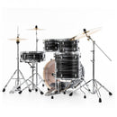 Pearl Export Graphite Silver Twist 5 Piece Drum Kit including Sabian SBR Cymbals (20", 10", 12", 14", 14" snare)