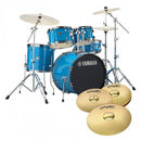 Yamaha Rydeen Sky Blue 20" Shell Pack Hardware and Cymbals