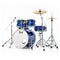 Pearl Export High Voltage Blue 5 Piece Drum Kit including Sabian SBR Cymbals (20", 10", 12", 14", 14" snare)