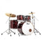 Pearl Export Black Cherry Glitter 5 Piece Drum Kit including Sabian SBR Cymbals (22", 10", 12", 16", 14" snare)