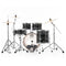 Pearl Export Graphite Silver Twist 5 Piece Drum Kit including Sabian SBR Cymbals (20", 10", 12", 14", 14" snare)