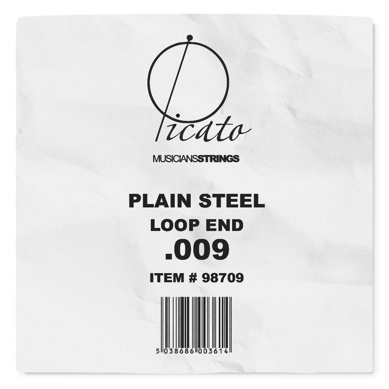 Picato Plain Loop End 0.009" Steel String