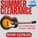 Cort CJ Retro Acoustic Guitar - Vintage Sunburst