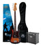 SX 3/4 Short Scale Precision Style Bass Guitar in 3 Colour Sunburst (including Gigbag)